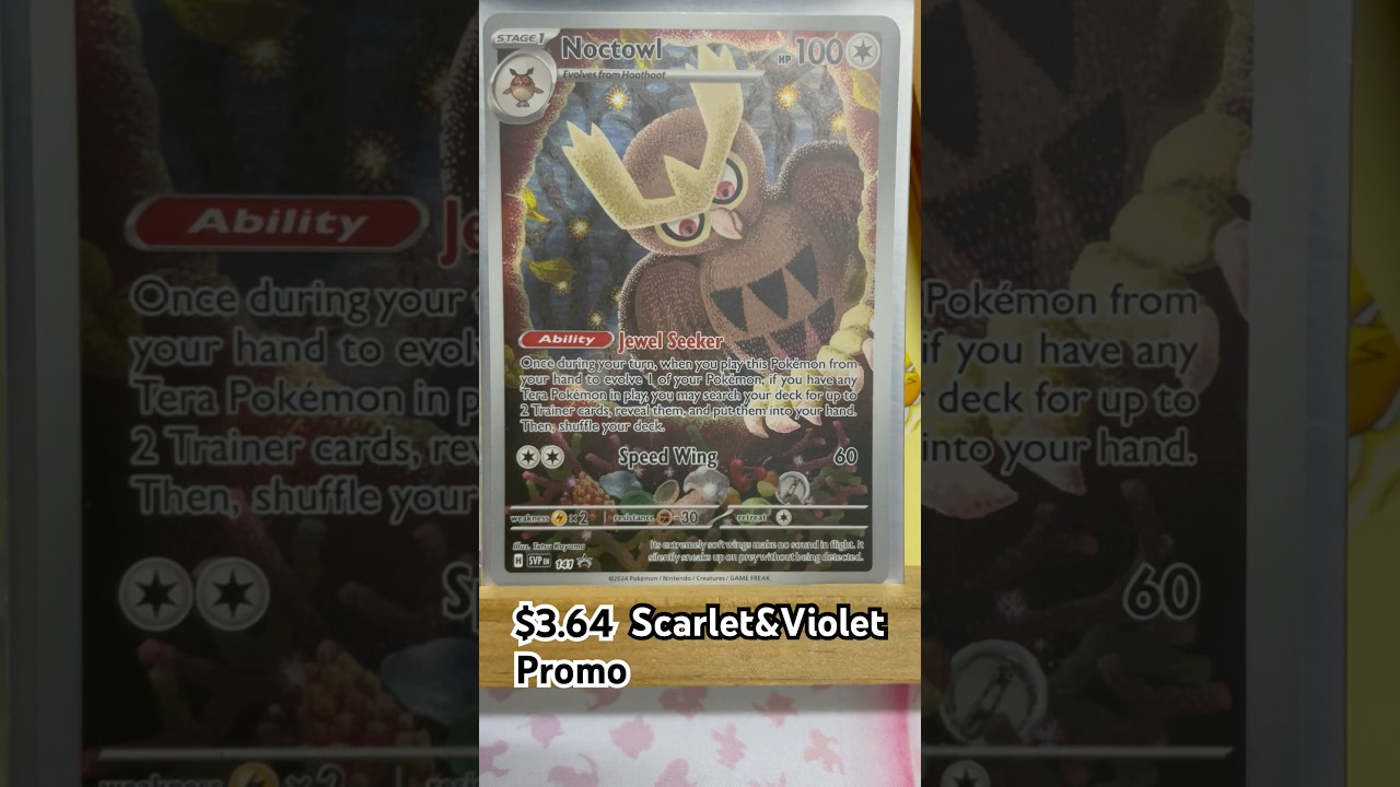 Noctowl Full Art Scarlet&Violet Promo #pokemon #pokémon #pokemoncards #pokemontcg #tcg #youtube