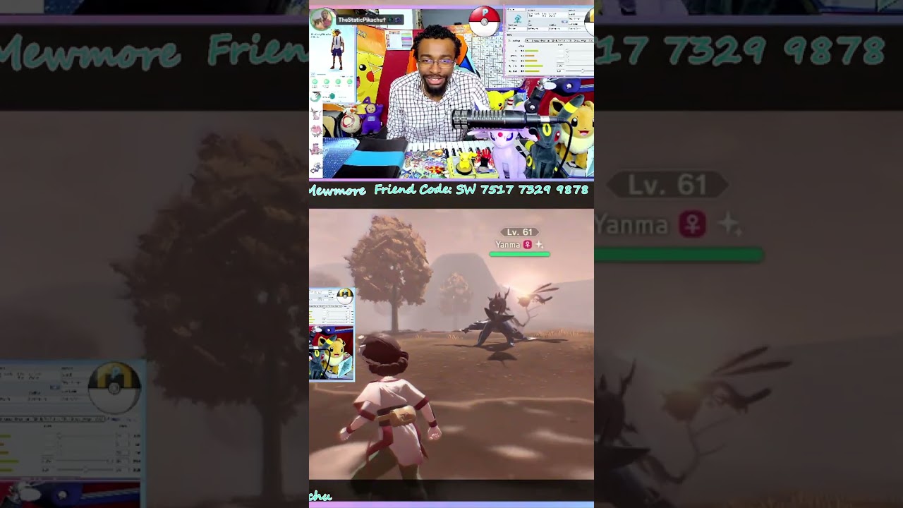 SHINY YANMA find in Crimson Mirelands HUGE! :D | #thestaticpikachu on #Twitch