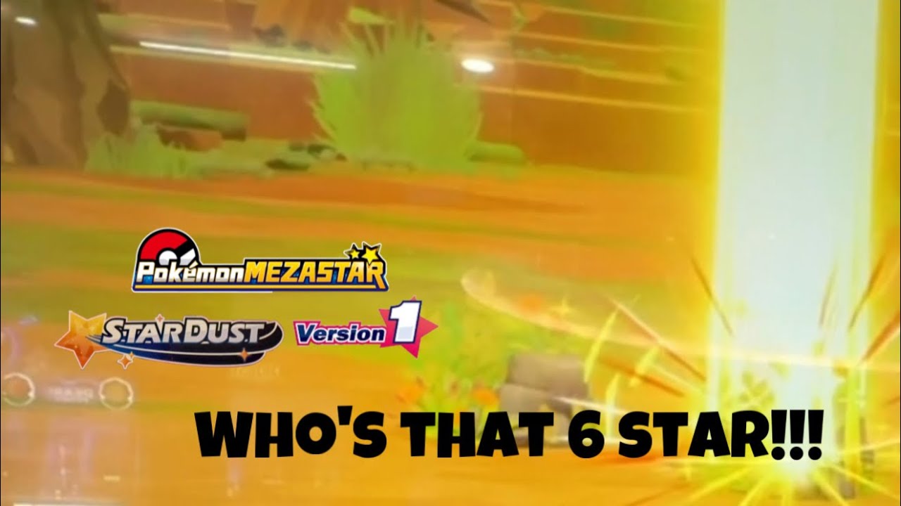 *A SURPRISE 6 STAR IN THE BONUS CATCH NOW?!* Pokemon Mezastar Stardust 1!!!