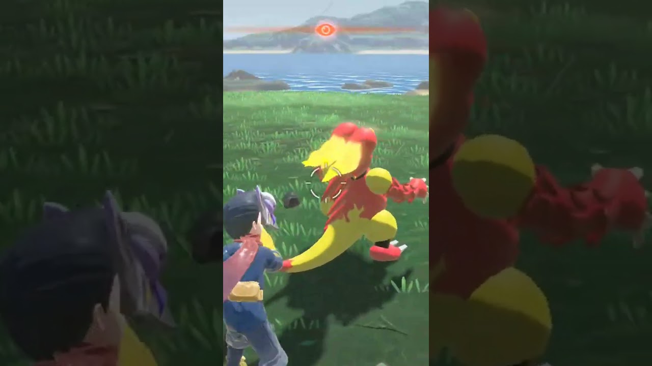 赤でも蒼でも黒でもないピンクの炎🔥色違いブーバー親分【ポケモンレジェンズアルセウス】#shorts #ポケモン #pokemon #色違い