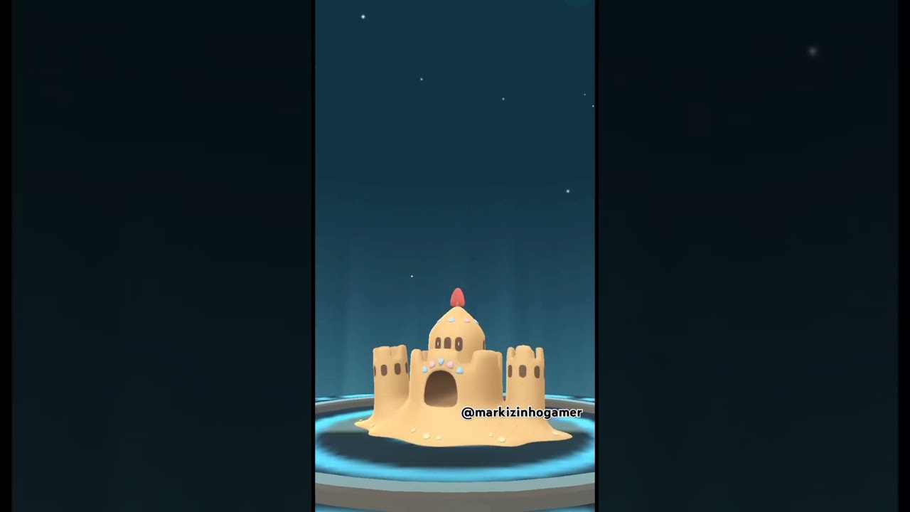 Evoluindo o pokemon sandygast para palossand no pokémon go