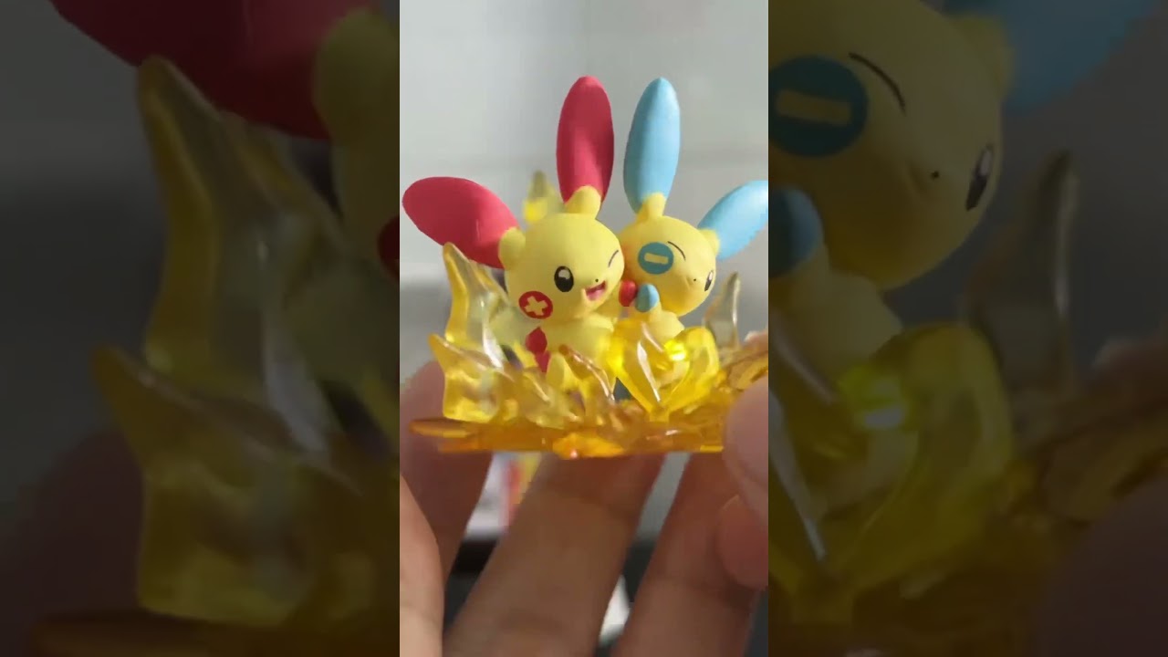 (Rement) Unbox blindbox Pokemon Desktop Figure So Cute - Pokemon Plusle and Minun #pokemon #Thanhbb
