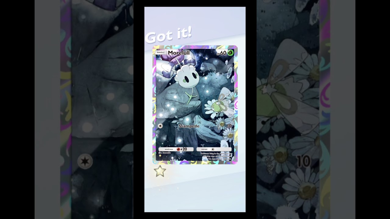 Wonder picked a full art Morelull - Pokémon TCG Pocket #pokemonpocket #celestialguardians #pokemon