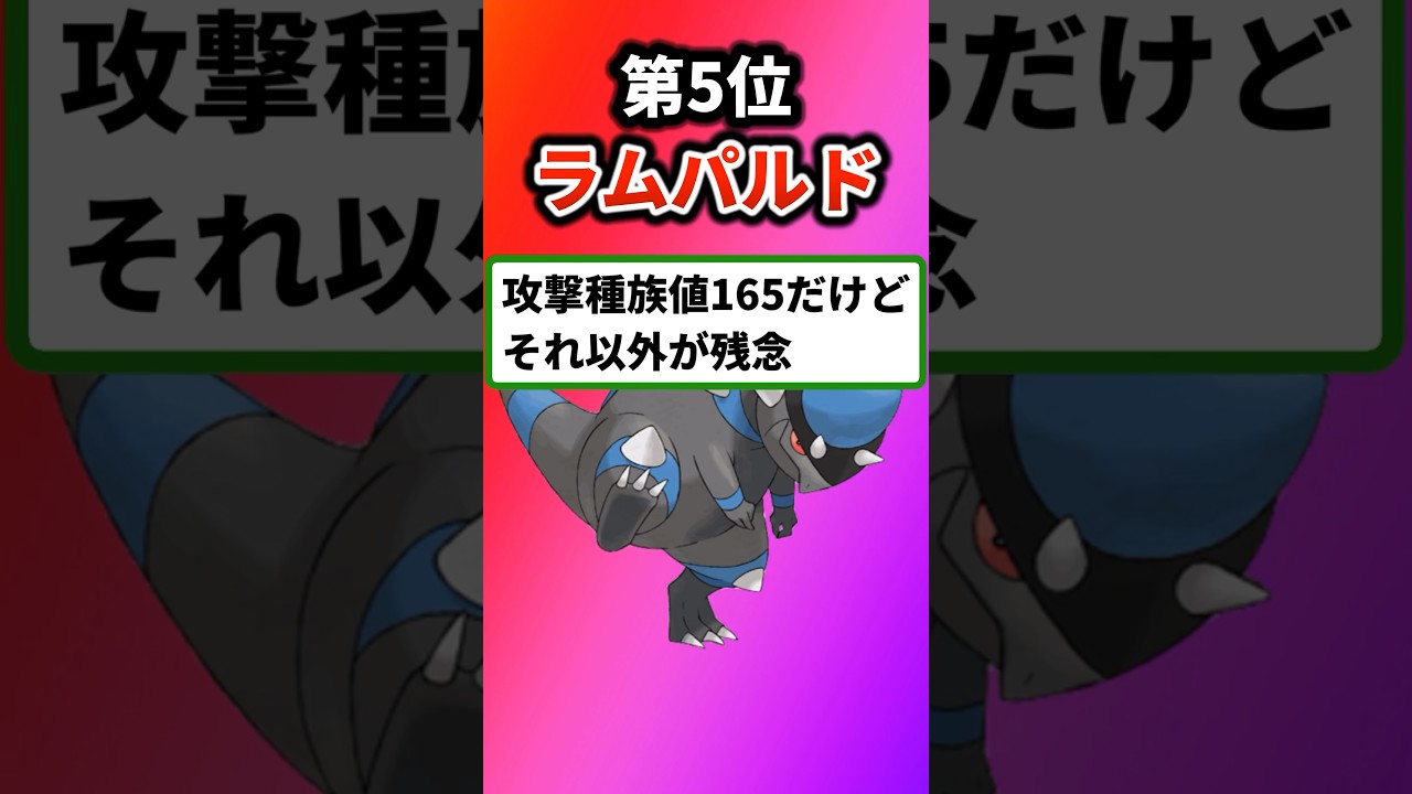 【ポケモン】あまりに極端な種族値のポケモンを挙げてけｗ #ポケットモンスター #ポケモン #ランキング #shorts