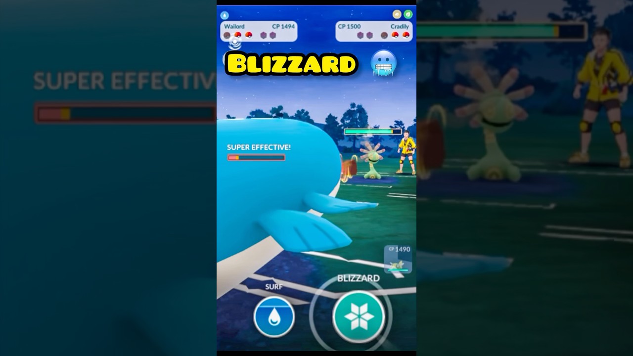 Wailord dominates in the open great league #shorts #pokemon #pokemongo