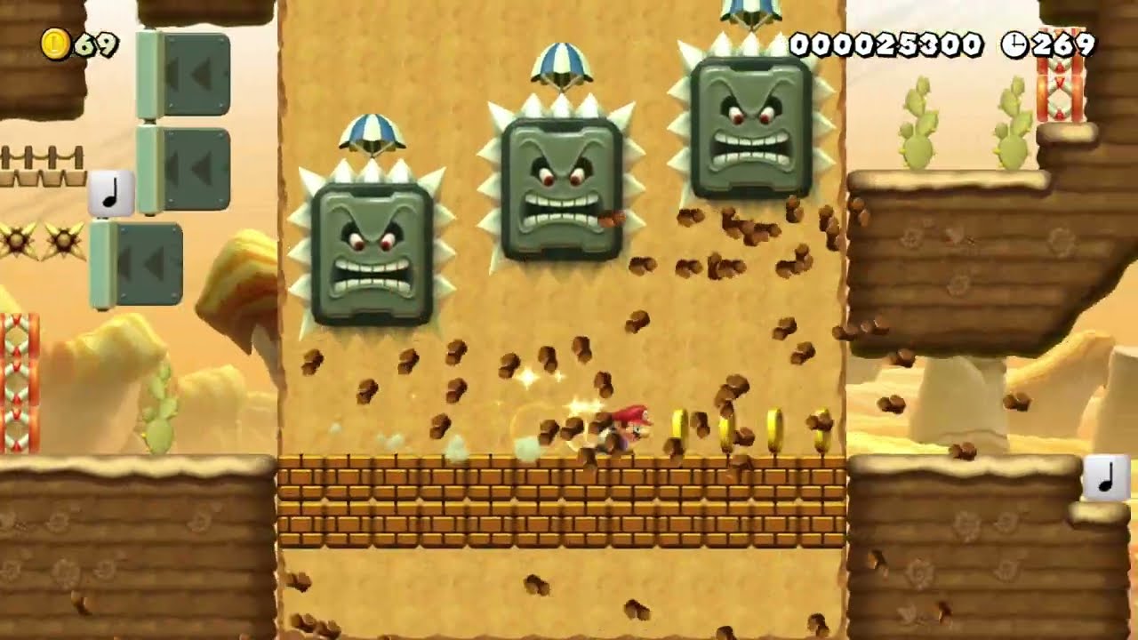 あつーい砂漠を駆け抜けろ！ カラカラ砂漠で◆speed run◆ [run through the hot desert] by ★☆チョコレート☆★ Super Mario Maker 2 #dgu