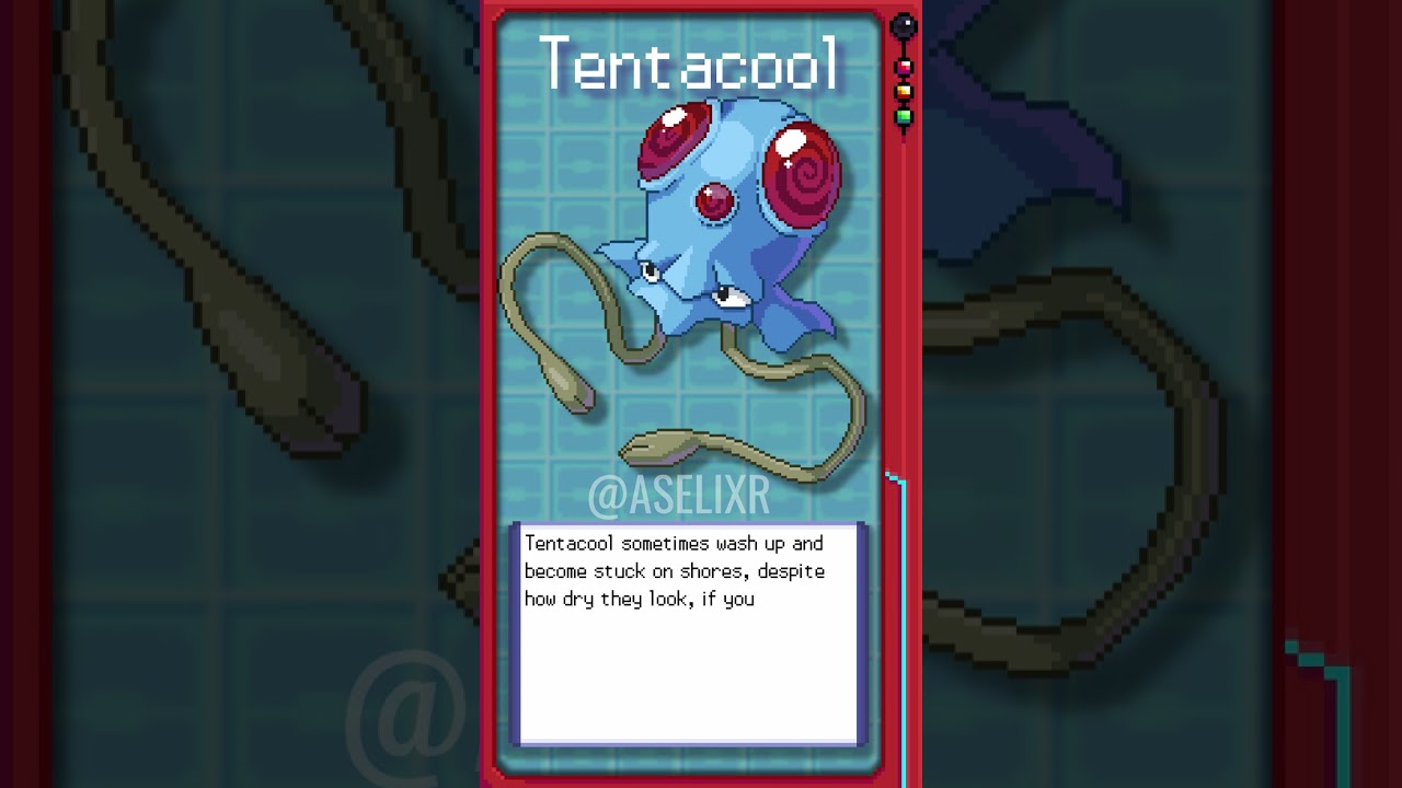 Making pixelart of every Pokemon: day 72| Tentacool