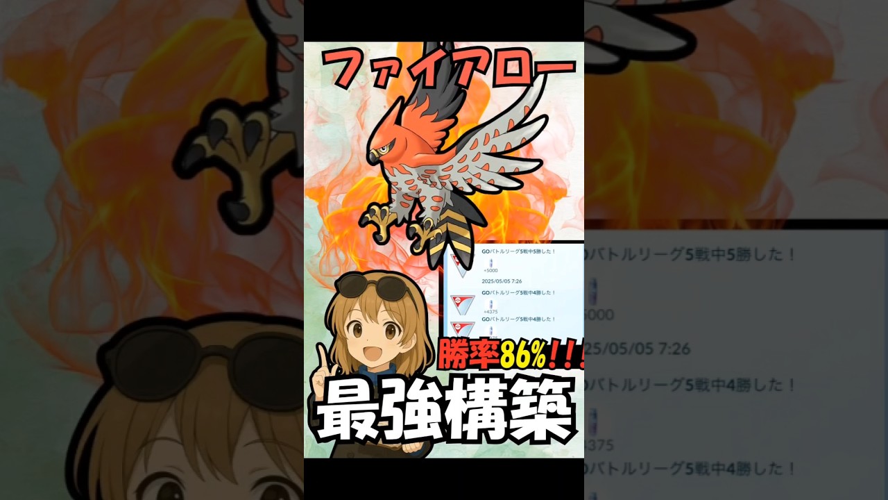 【最強】驚異の勝率ファイアローパーティ！スーパーリミックス　ポケモンGO　SLリミックス　