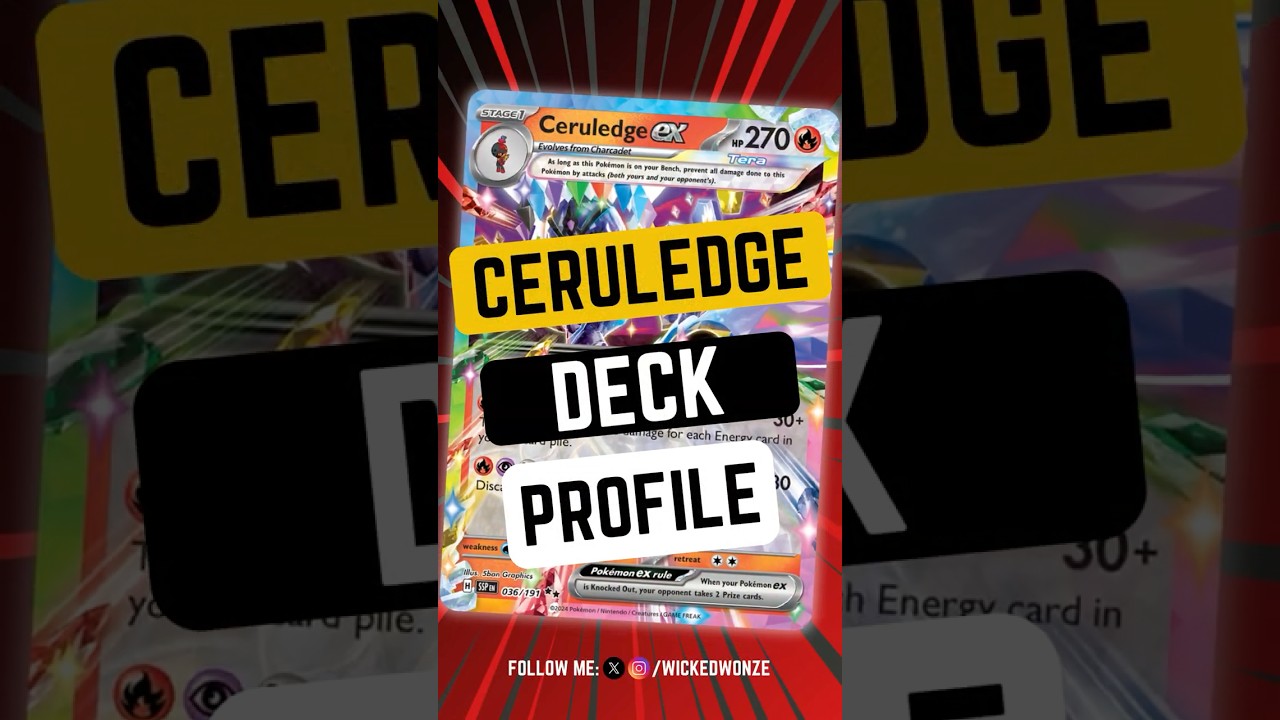 🔥 This ceruledge ex Deck Profile brings the HEAT 🔥 #pokemontcg #playpokemon #decklist