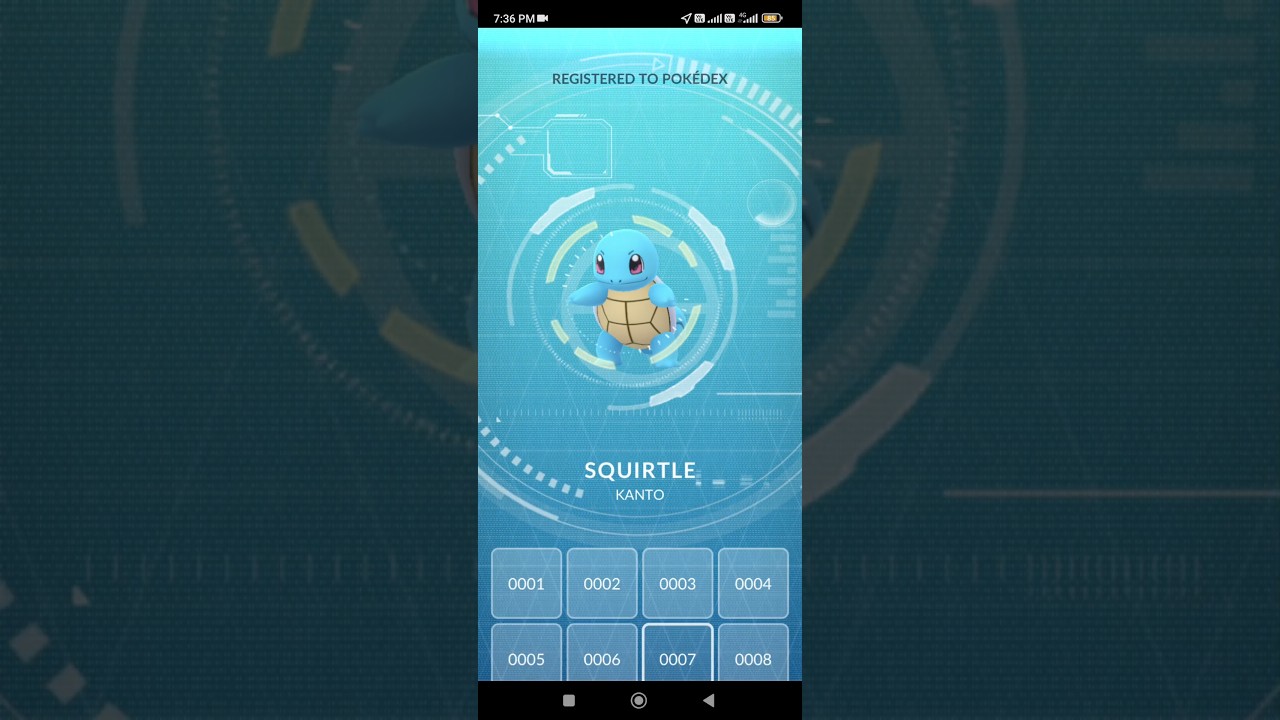 Pokémon Go Season 2 Catching Squirtle