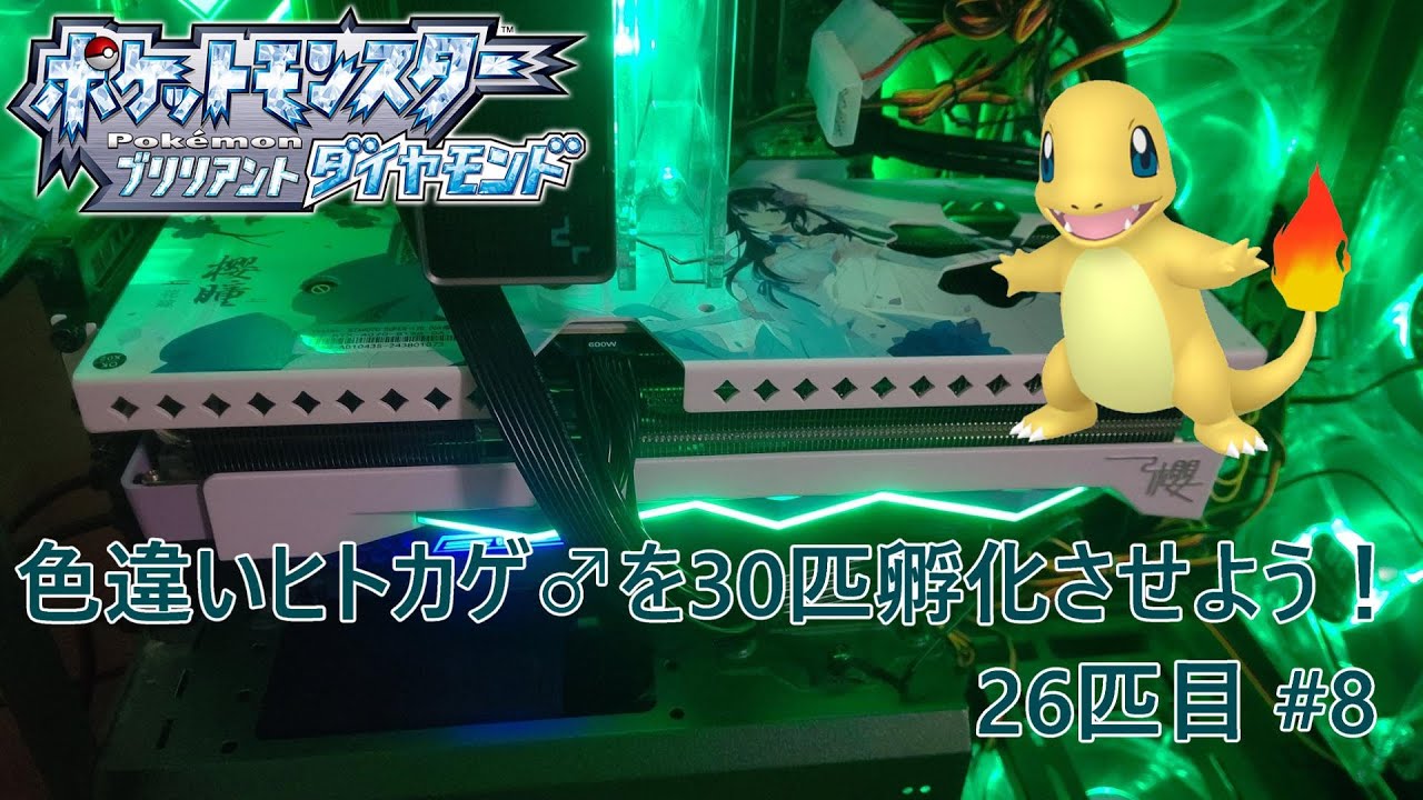【ポケモンBDSP】色違いヒトカゲ♂を30匹孵化させよう！【色違い】 26匹目 #8