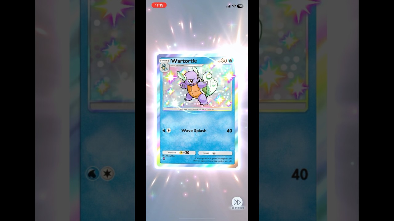 Pack | Shiny Wartortle Surfs on In! - Pokemon TCGP: Celestial Guardians