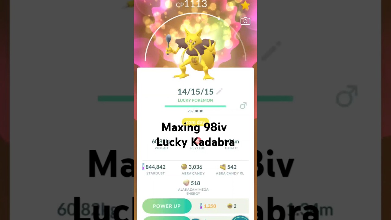 Maxing out Kadabra Pokemon Go