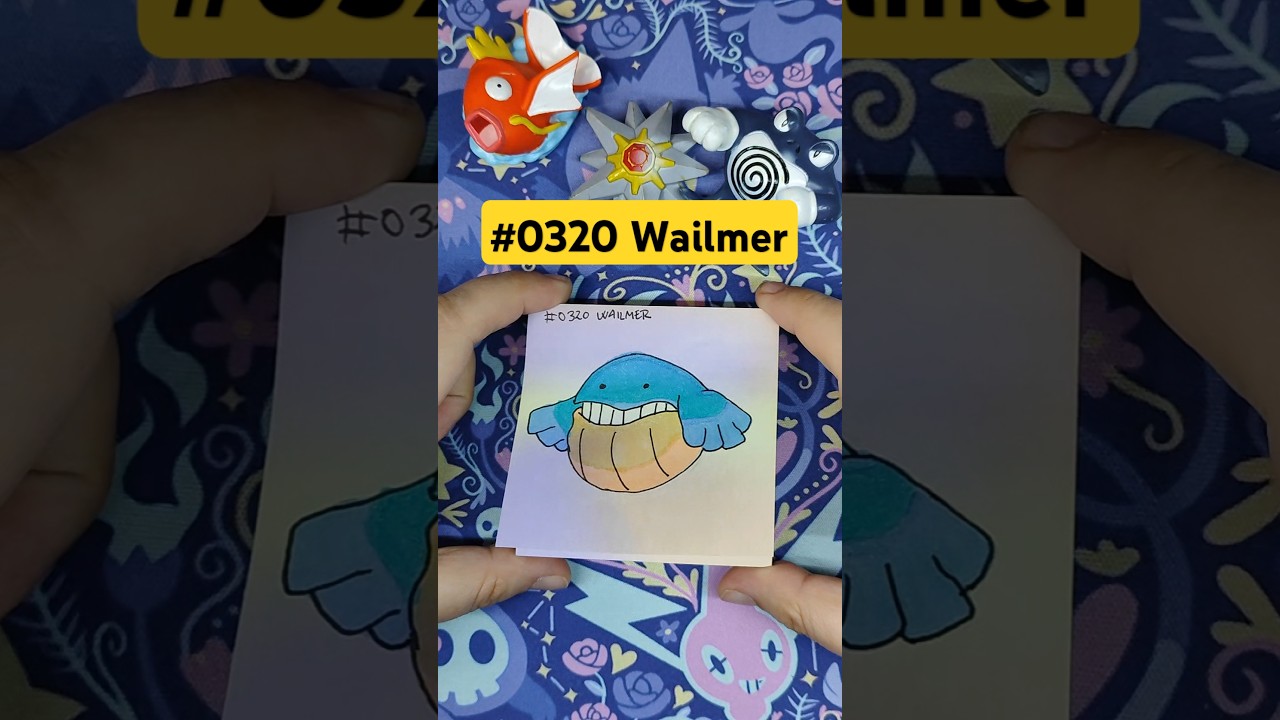 Wailmer #pokemon #pokemonart #drawing #pokemongo #dibujo #pokeart #anime #arte #tutorial #Wailmer