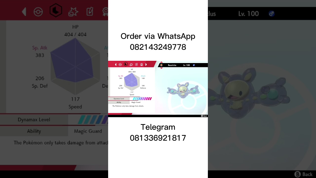 Reuniclus - Pokemon Sword and Shield