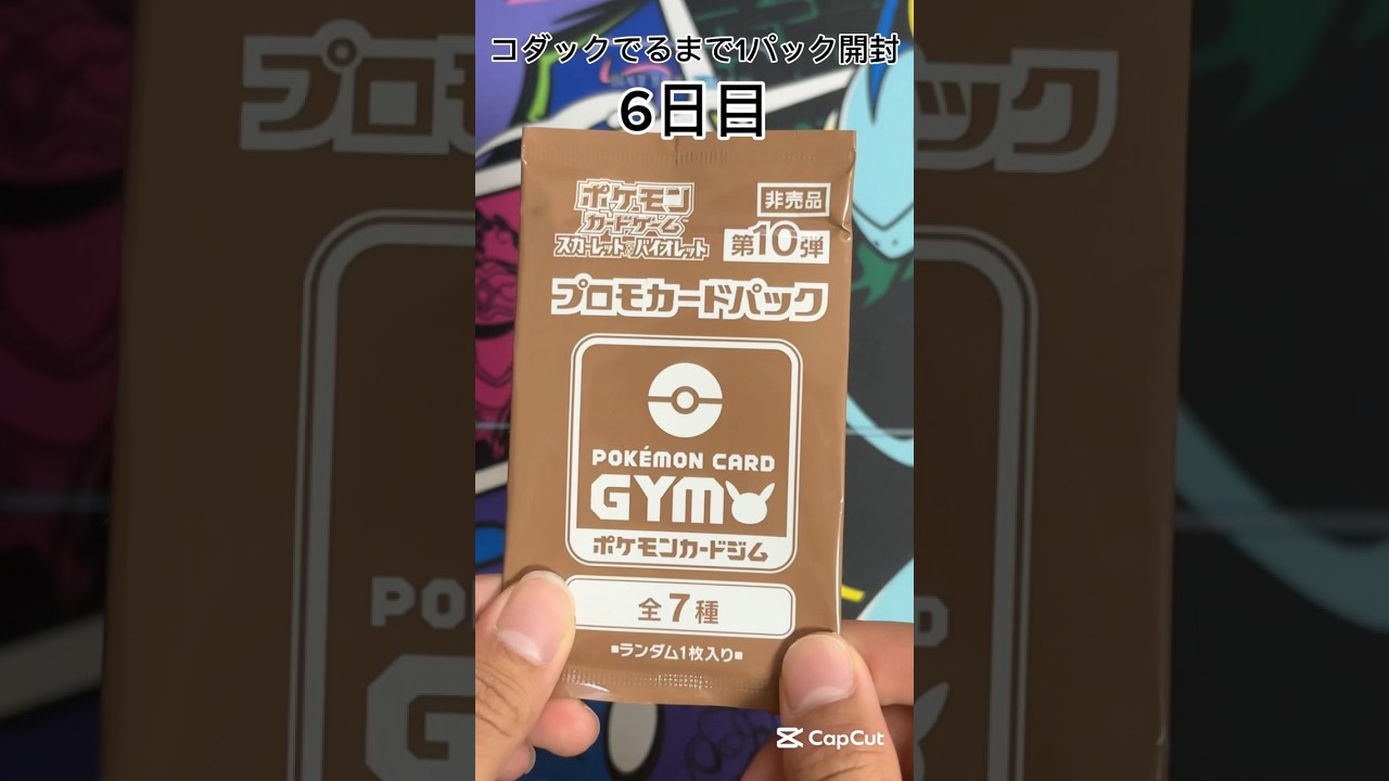 【ポケモンカード】 ジムプロモでコダックが出るまで1パック開封 5日目 #ポケモンカード #ポケカ #コダック #毎日開封 #ポケモンカード毎日開封 #ポケカ開封 #プロモパック