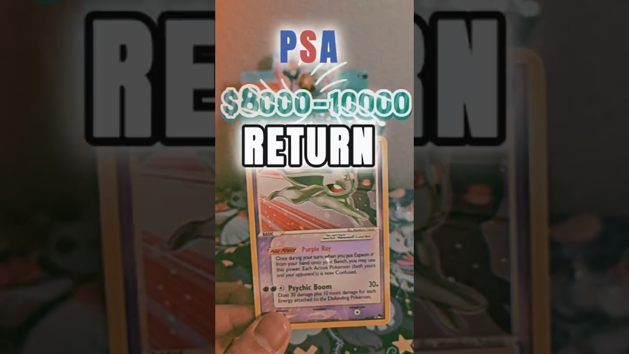 PSA Return. This Espeon Gold Star Can Buy Me A....! #pokemonvintage #espeon