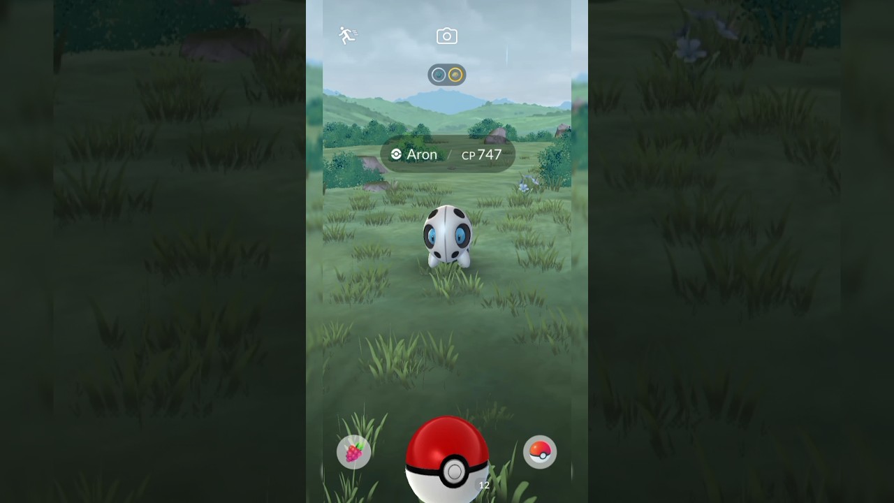 Catching a Aron pokemon in the nature #pokemongo #pokemon