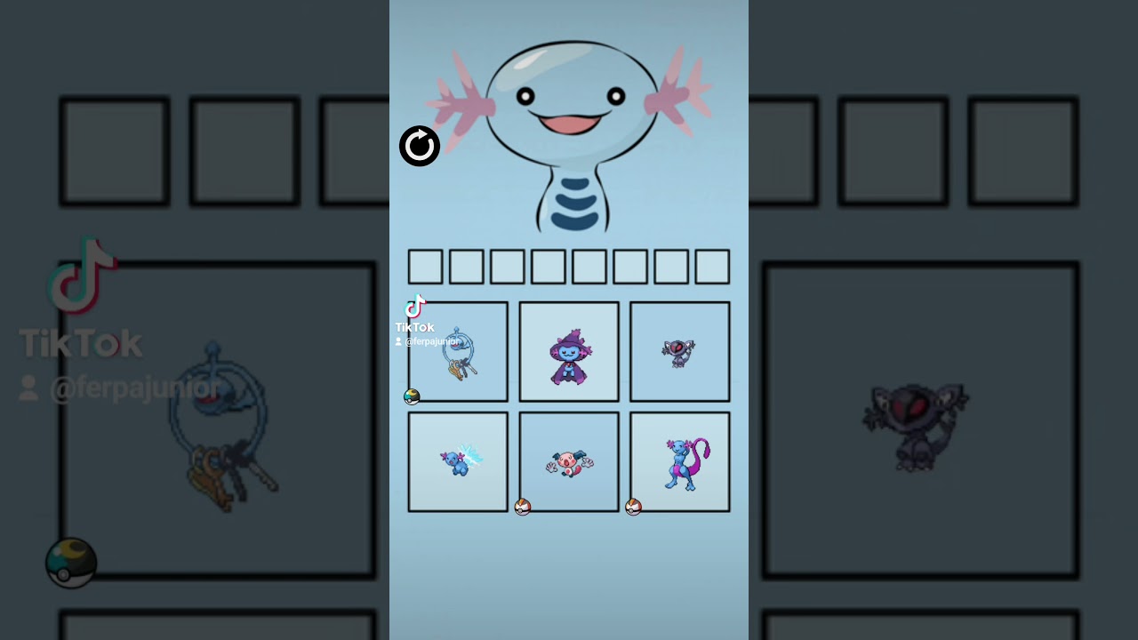 Fusões com o Wooper. #pokemon #pokemoncommunity