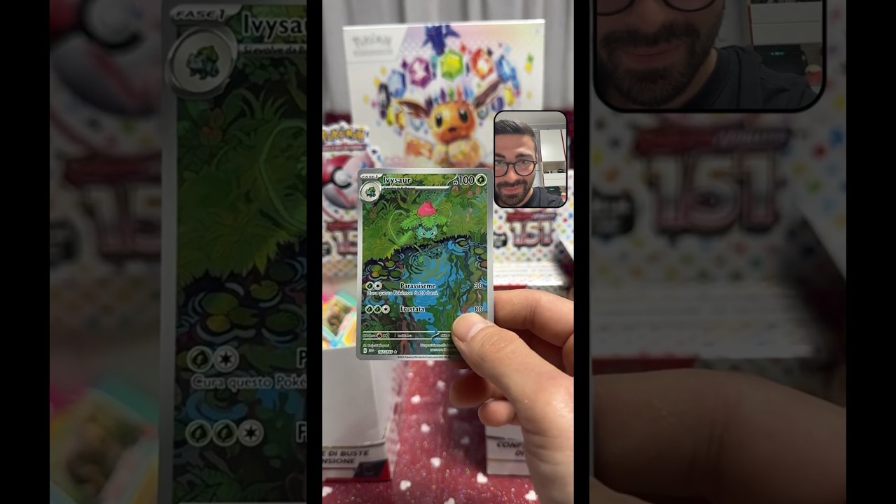 Illustrazione meravigliosa! Trovo Ivysaur Alternative Art nell’espansione 151! ❤️🍃 #pokemon #151
