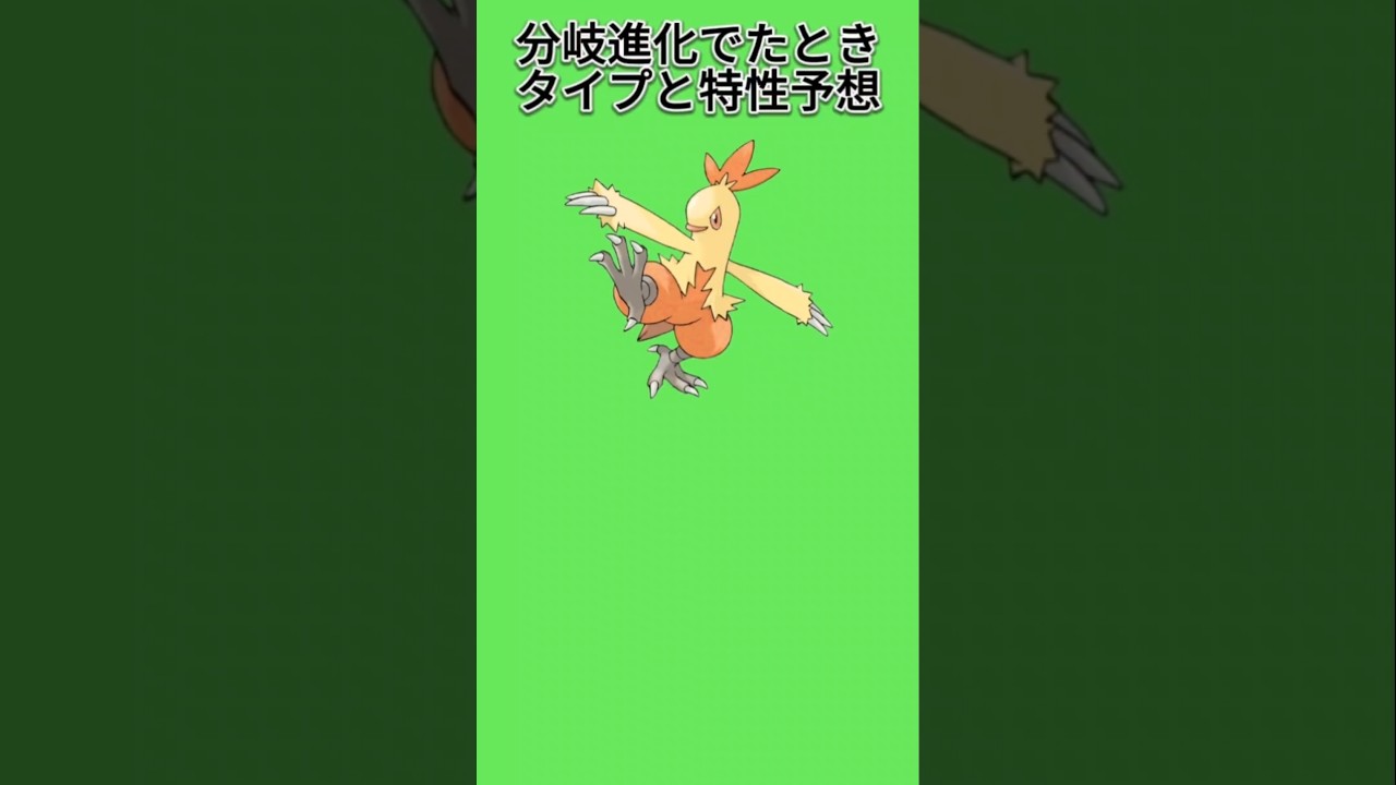 【考察】「ワカシャモ」分岐進化したときのタイプと特性予想【ポケモン解説員】#ルビーサファイア#ポケモン考察#ポケモン解説員