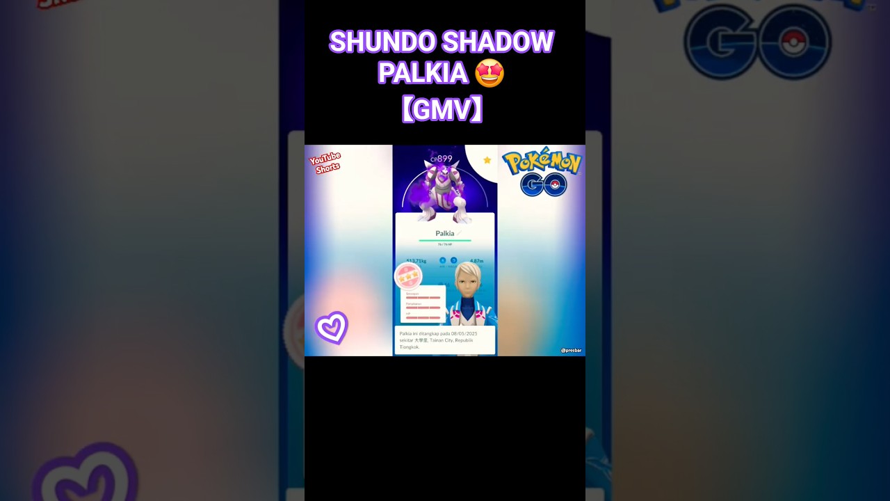 SHUNDO SHADOW PALKIA 🤩 【GMV】ROCK N ROLL SESSION 🎶 #pokémongo #pokemongo #pokémon #pokemon #shorts