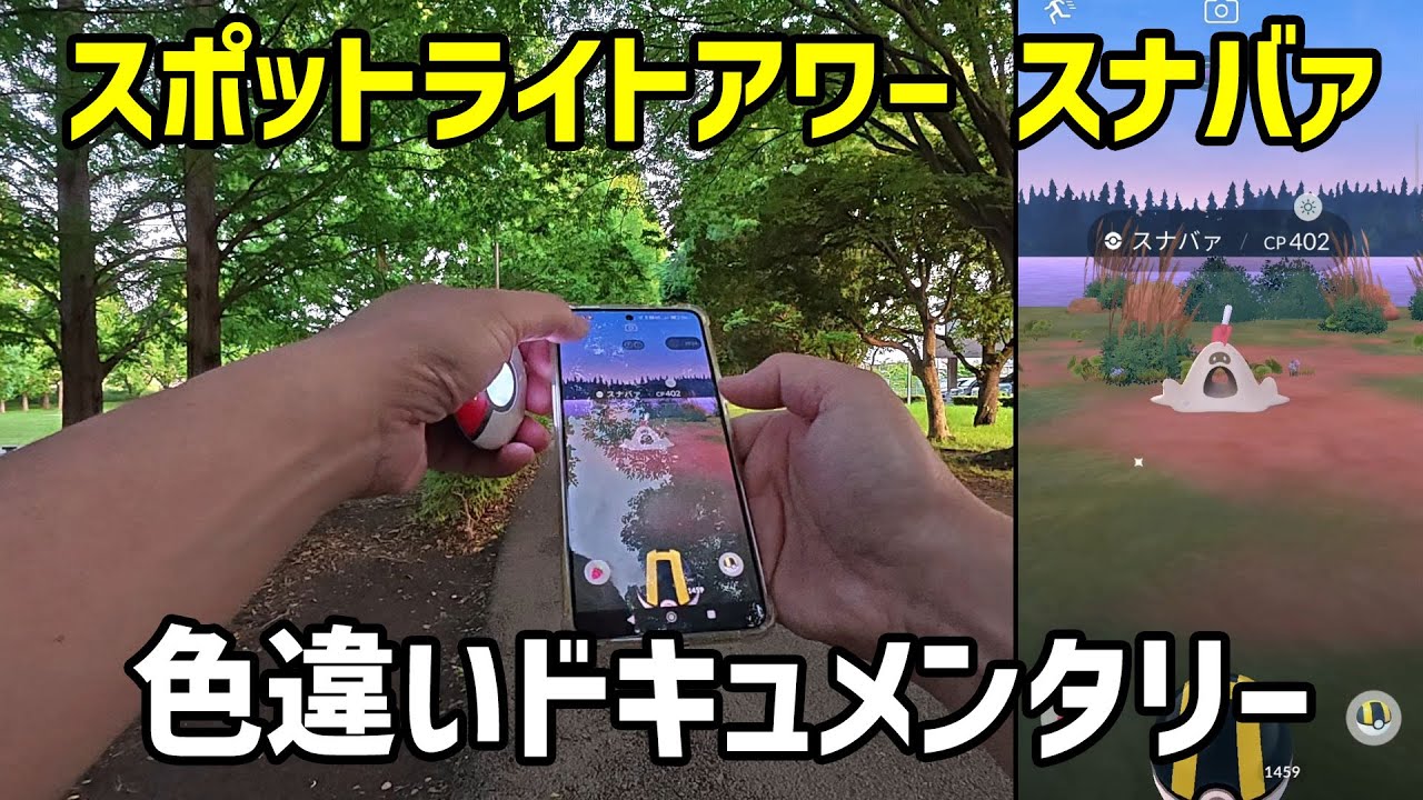 【ポケモンGO】色違い求める男のドキュメンタリー、スナバァのスポットライト