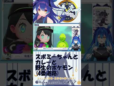 【ポケモン剣盾】スボミーの為にカレーを作ったら野生のポケモンが来ました～4番道路～  #shorts