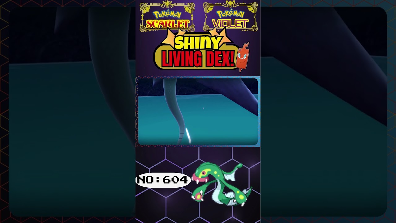 Shiny ✨Tynamo/Eelektross✨ in SV | SHINY DEX No:604 #pokemon #shinyhunting #shinylivingdex #shorts