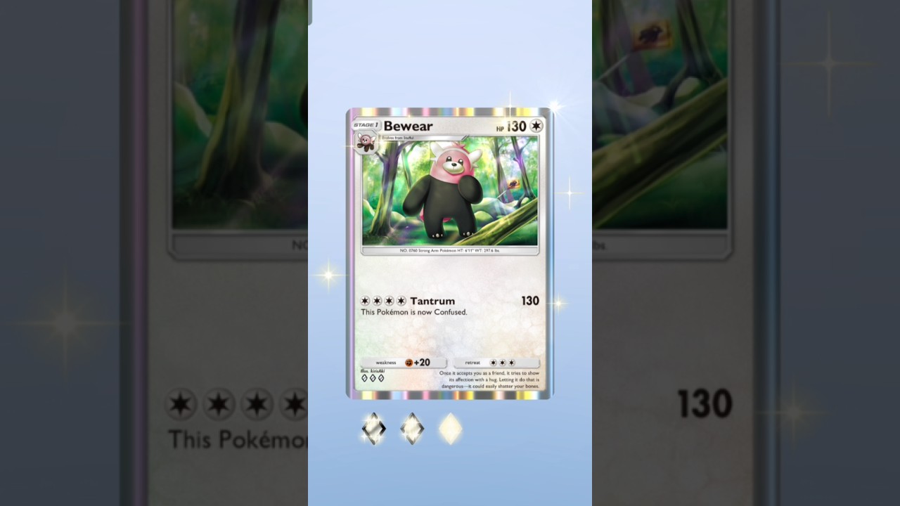 I Got Bewear - Pokemon Pocket #pokemon #pokemonpocket