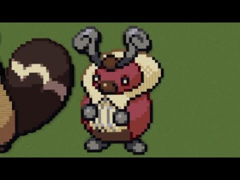 ［マイクラ］黙々とコロボーシを作る［ポケモンドット絵］