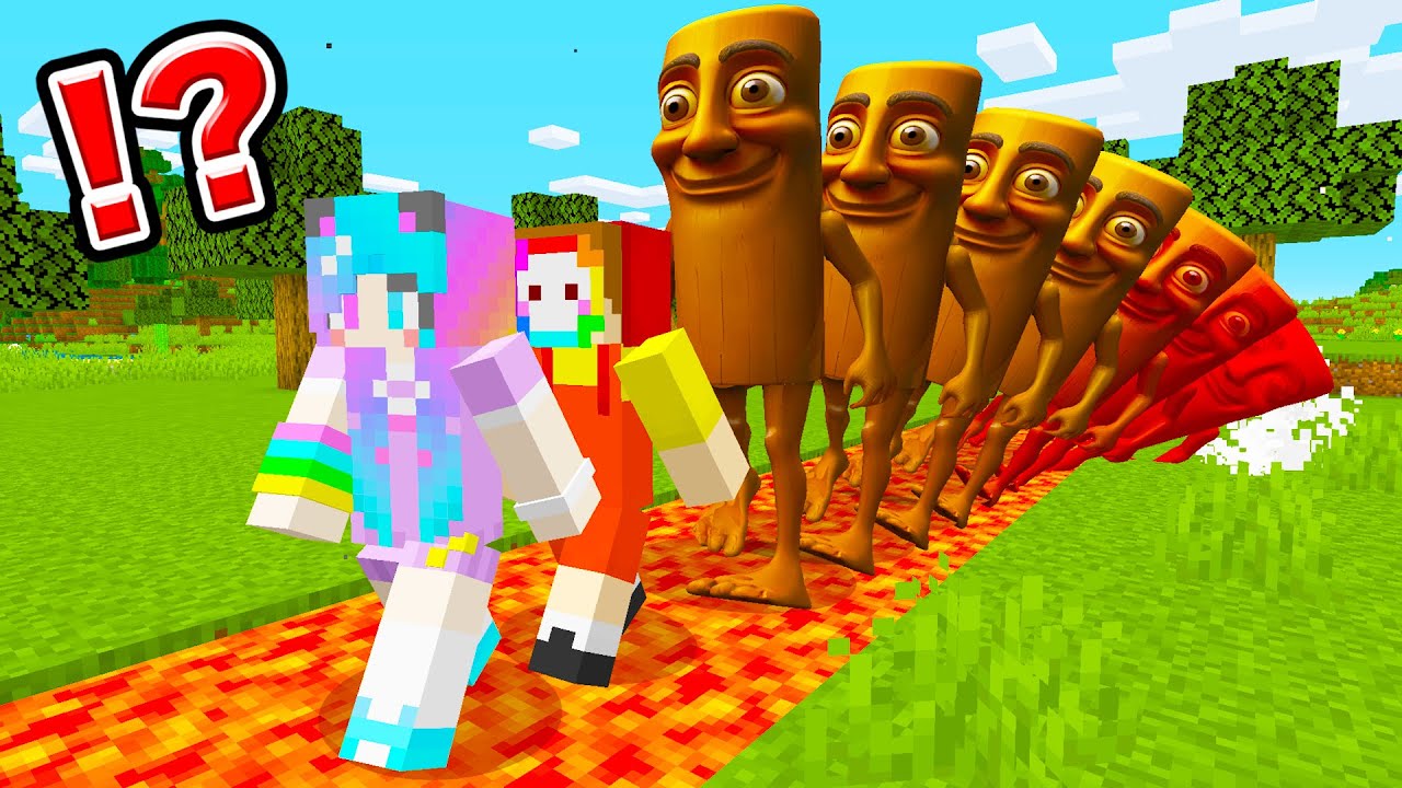 超怖いトゥントゥンサフールがいる世界で生き残る！【まいくら・マインクラフト・Tung Tung Sahur・トゥントゥントゥンサフール】