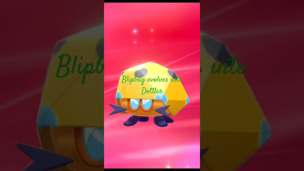 Pokémon Shield: Blipbug evolves into Dottler. #pokemon #pokemonshield  #pokemonswordshield #shorts