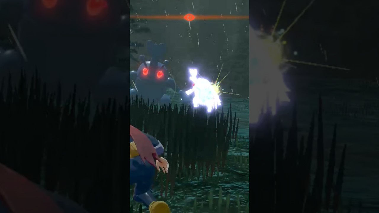 色違い厳選に誘われてやってきた巨大カブトムシ！色違いヘラクロス親分【ポケモンレジェンズアルセウス】#ポケモン #pokemon #色違い #shorts