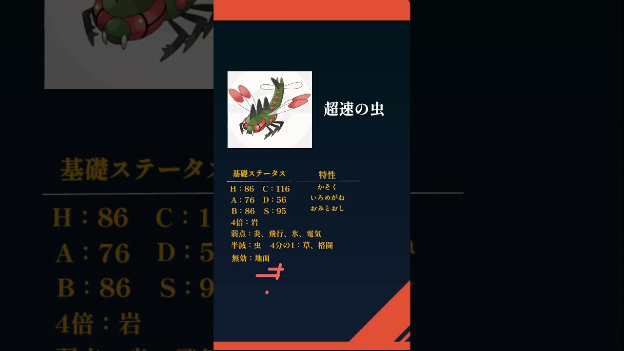 １分間でＳＶ新内定ポケモン紹介！メガヤンマ編　#ポケットモンスタースカーレットバイオレット　#新人vtuber 　#shorts　#メガヤンマ   #ゼロの秘宝