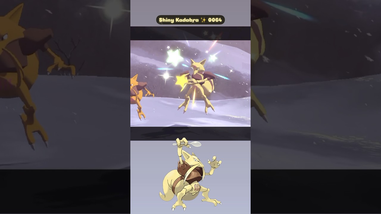 Shiny Kadabra ✨ 0064 caught in Pokemon Legends Arceus with Massive Mass Outbreak
