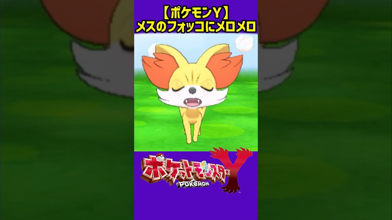 メスのフォッコにメロメロ【ヒューガのポケットモンスターY】#shorts #ポケモンy #ポケモンxy #ポケモン #ポケットモンスターxy