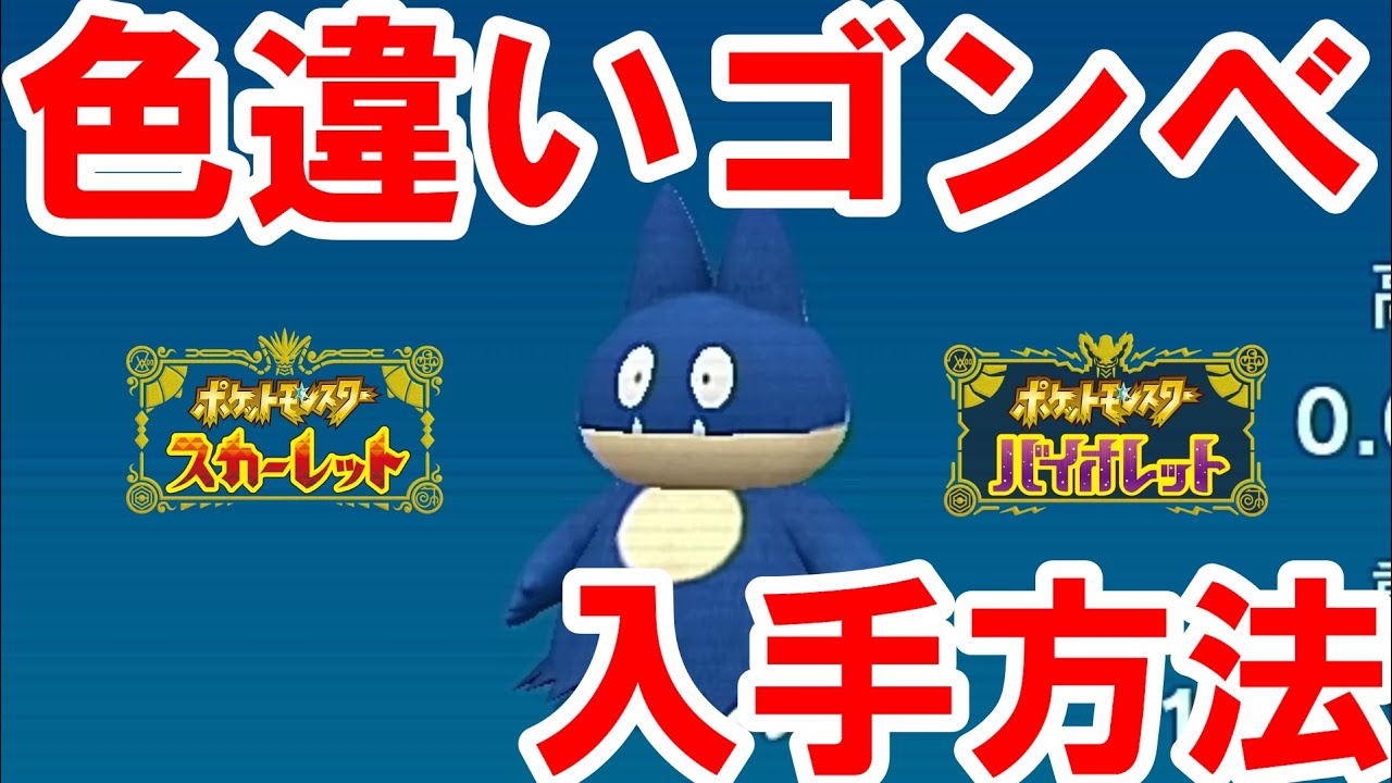 色違い証付きゴンベ入手方法!!鬼退治フェスの上級をクリアすることで色違いで証付きのゴンベがもらえる!!【ポケモンSV】【ゼロの秘宝／碧の仮面】