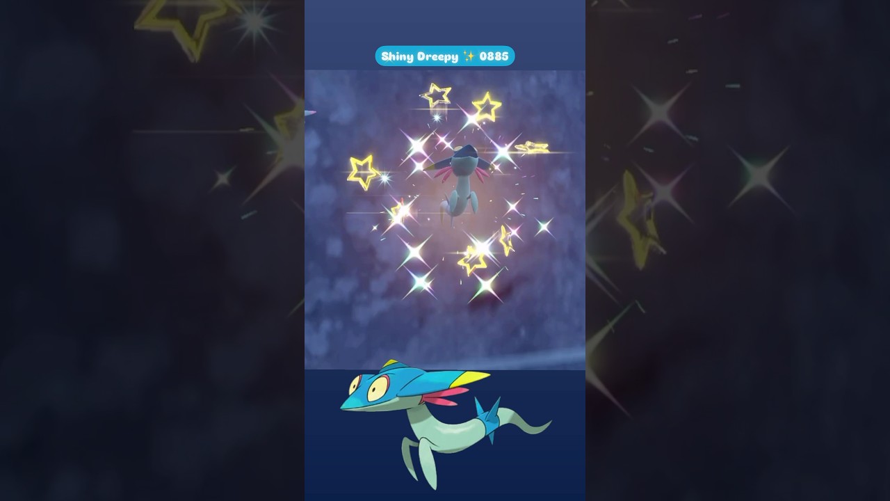 Shiny Dreepy ✨ 0885 caught in Pokemon Violet with Isolated Encounter
