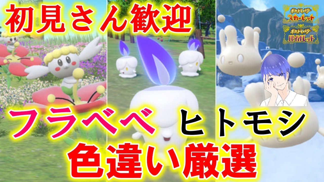 【初見さん歓迎】色違いフラベベ・ヒトモシを求めて！色違い厳選配信【ポケモンSV】【碧の仮面】