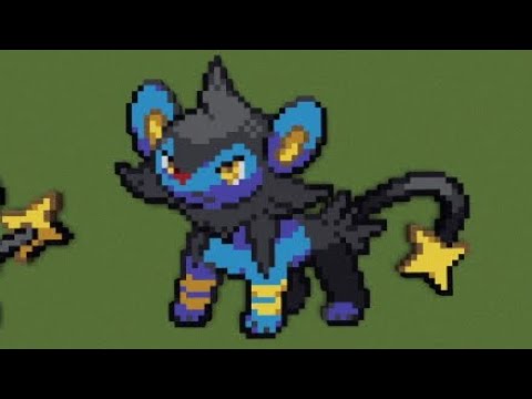 ［マイクラ］黙々とルクシオを作る［ポケモンドット絵］