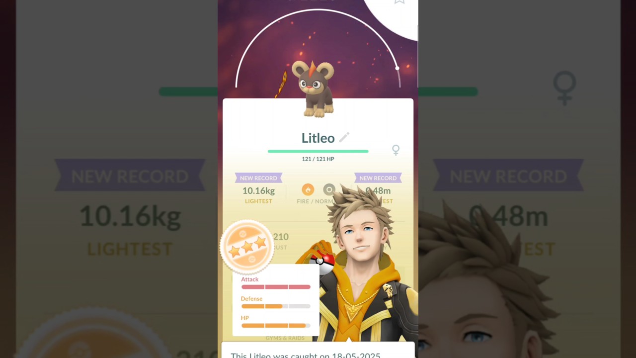 Litleo 🌟🌟🌟 Pokémon Go