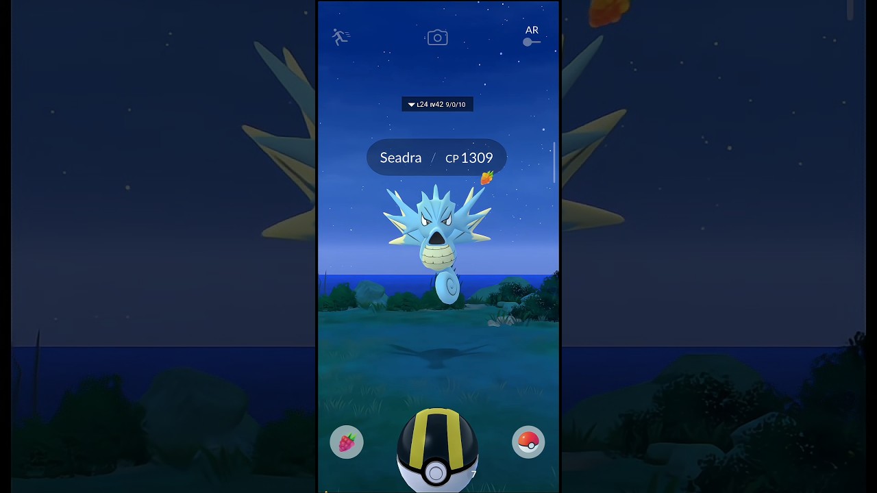Seadra pokemon Go hindi shorts video #shorts #shortsfeed  #pokemongame