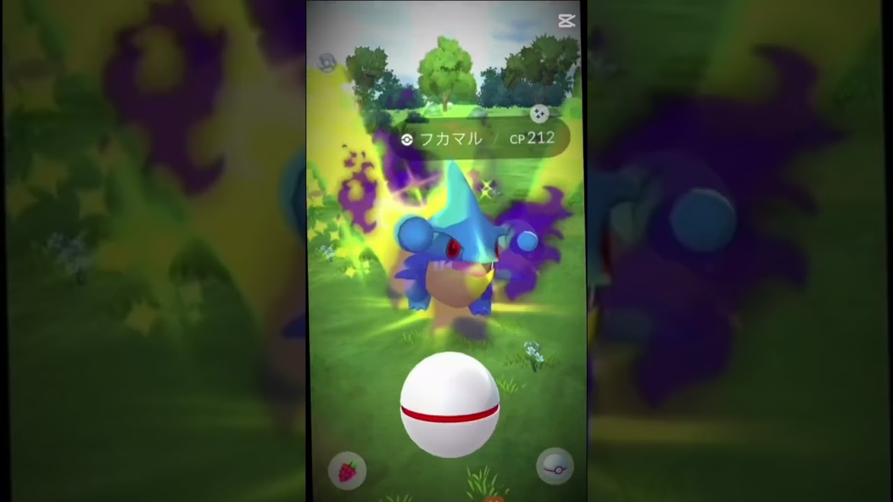 色シャドウナックラーに続き色シャドウフカマル遂に光る✨嬉しすぎるー😆#ポケモンgo #ポケモンgo好きな人と繋がりたい #pokemongo #shorts #ガブリアス