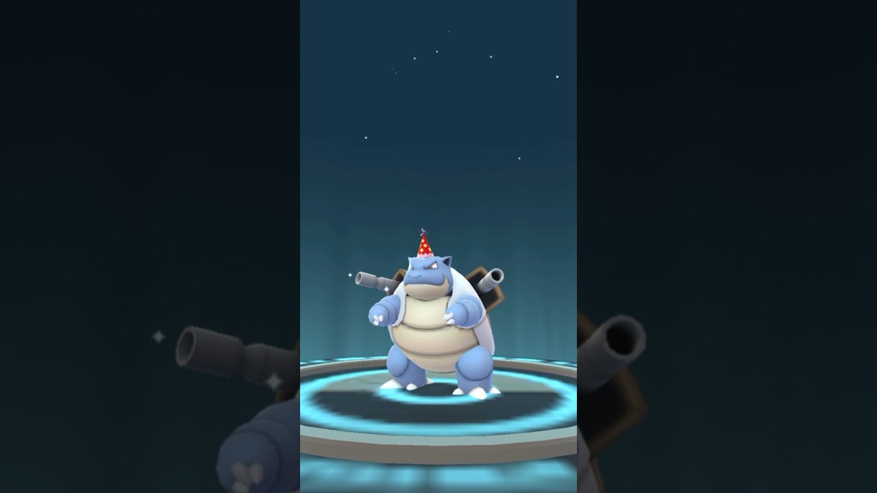 【 ポケモンGO 】 パーティハット ゼニガメ → カメール → カメックス 進化！ #世界亀の日 なので！【 うさぴよの巣 】#pokemongo