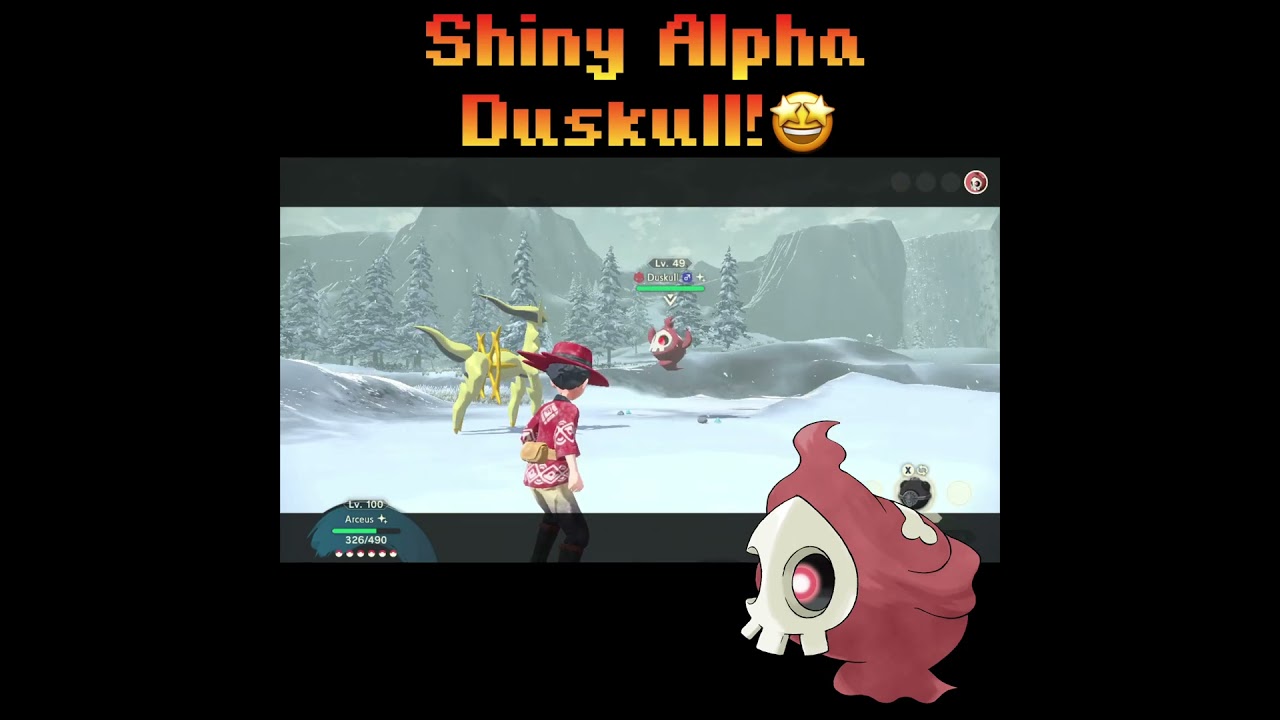 Rare Shiny Alpha Duskull Encounter + Epic Evolution Showcase