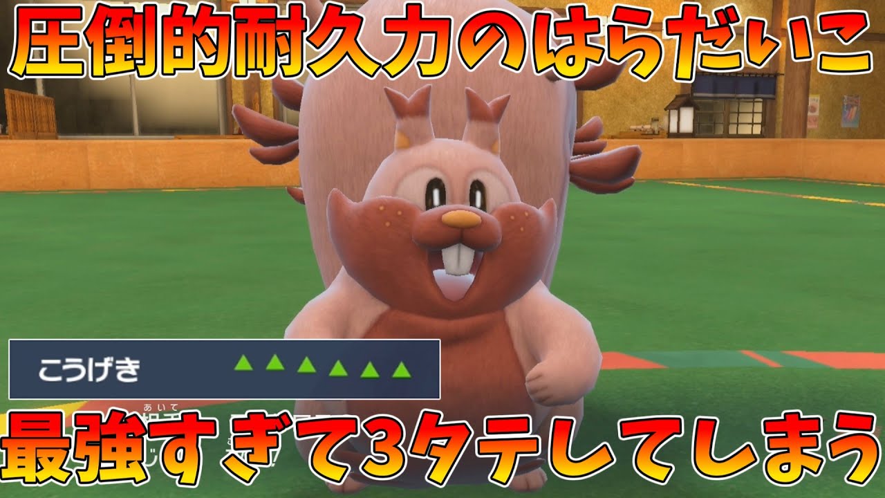 実は全ポケモン中最強レベルの特性を持つ「ヨクバリス」一度はらだいこをされたら誰にも止められない！？【ポケモンSV】