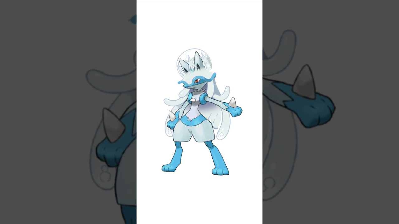 ルカリオ＋ウツロイド合成。触手髪　#ポケモンフュージョン #改造ポケモン  #伝説のポケモン #最上位ルカリオ