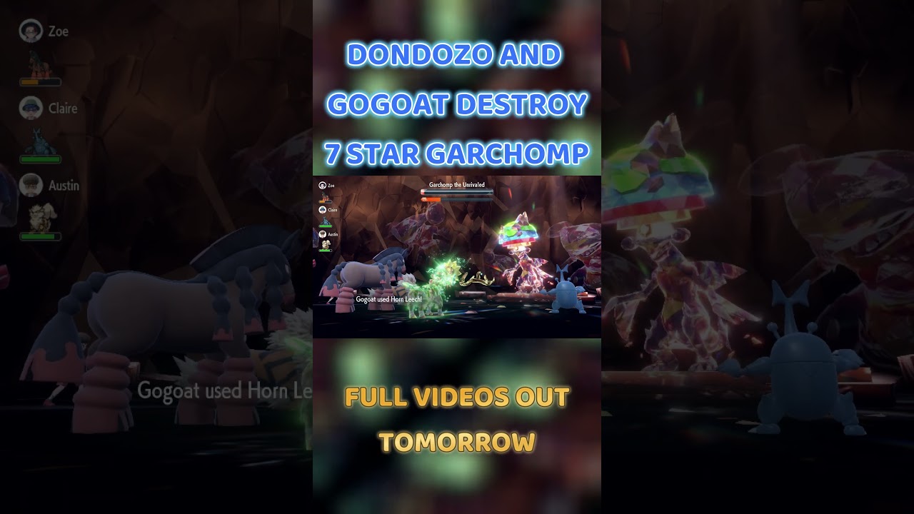 DONDOZO and GOGOAT DESTROY 7 Star Garchomp Tera Raid Event