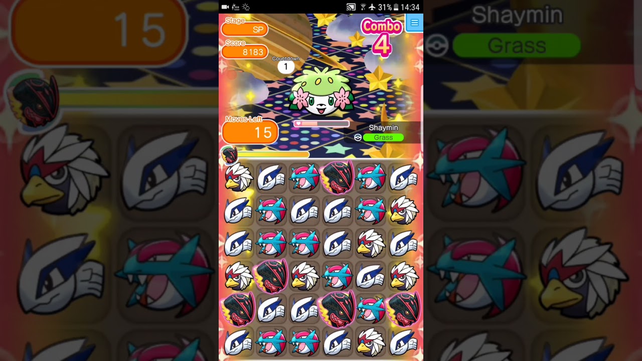 Pokemon Shuffle Mobile Commemorative Event Shaymin (Land Forme) ポケとる スマホ版 シェイミ～ランドフォルム～「記念ステージ」